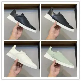 Zegna Leather Sneakers