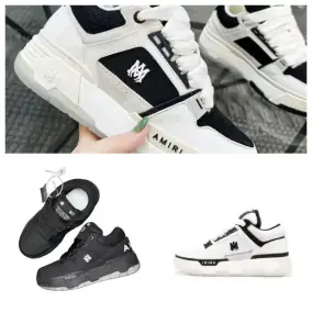 Amiri Black-and-White Sneakers (9 style) — The monochrome sneaker