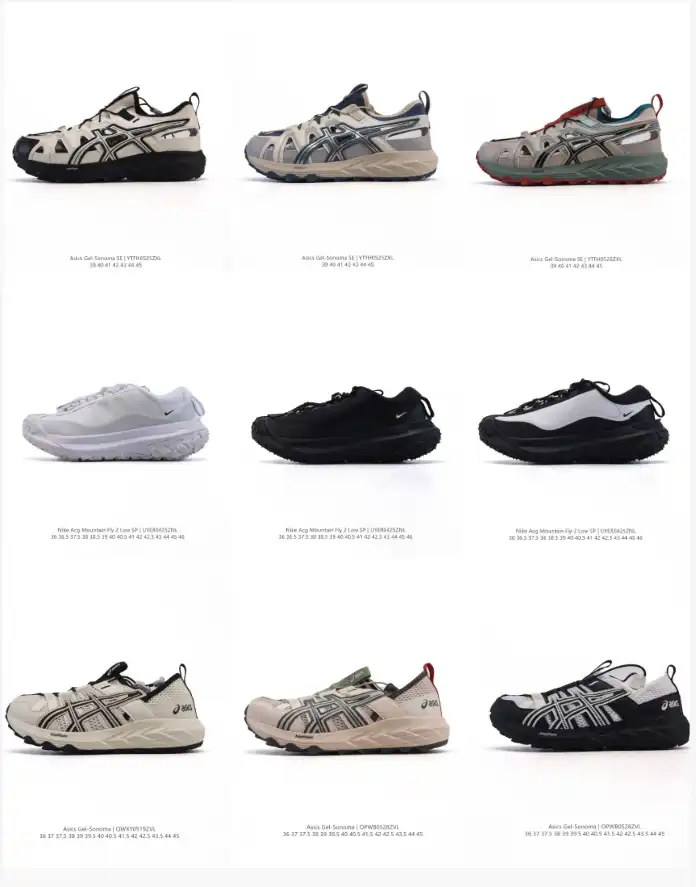 Asics /HOKA sandals River trekking shoes