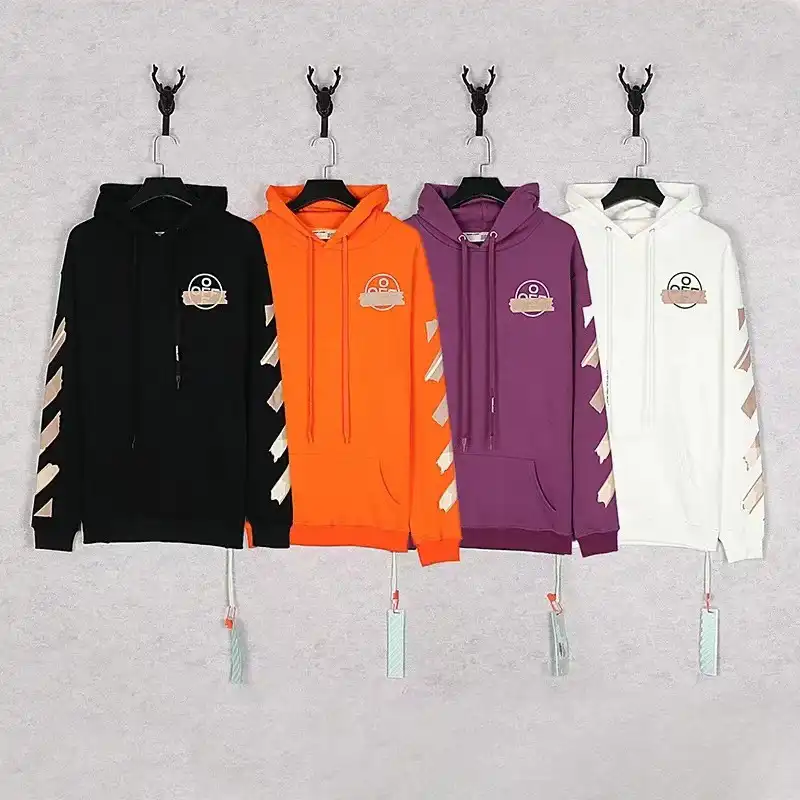 Off-White Diagonal Stripe Hoodie (4 Styles)