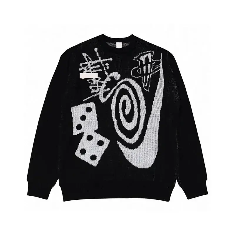 STUSSY Graffiti Dice Spiral Sweater [4 styles]