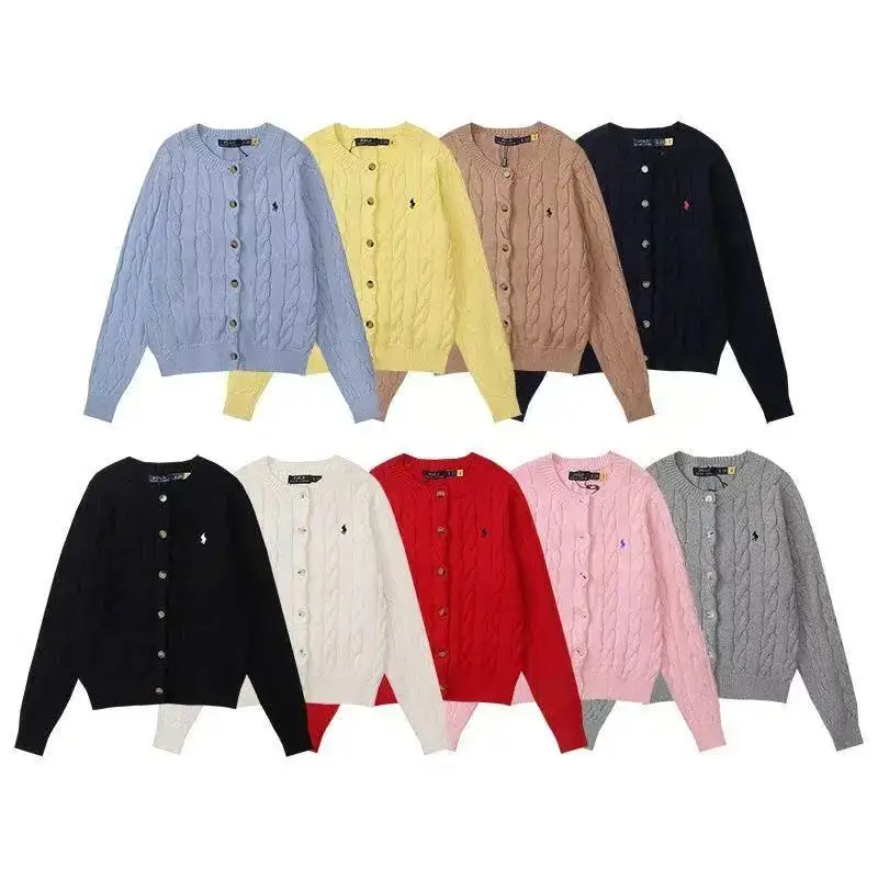 Ralph Lauren Cable Knit Cardigan [9 Colors]