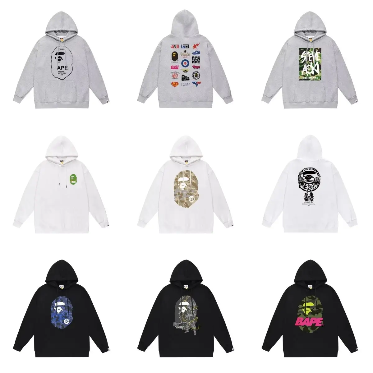 BAPE Crew neck sweatshirt (38 styles)