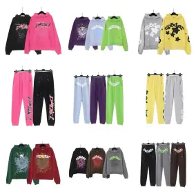 sp5der Hoodie & Pants Tracksuit Set