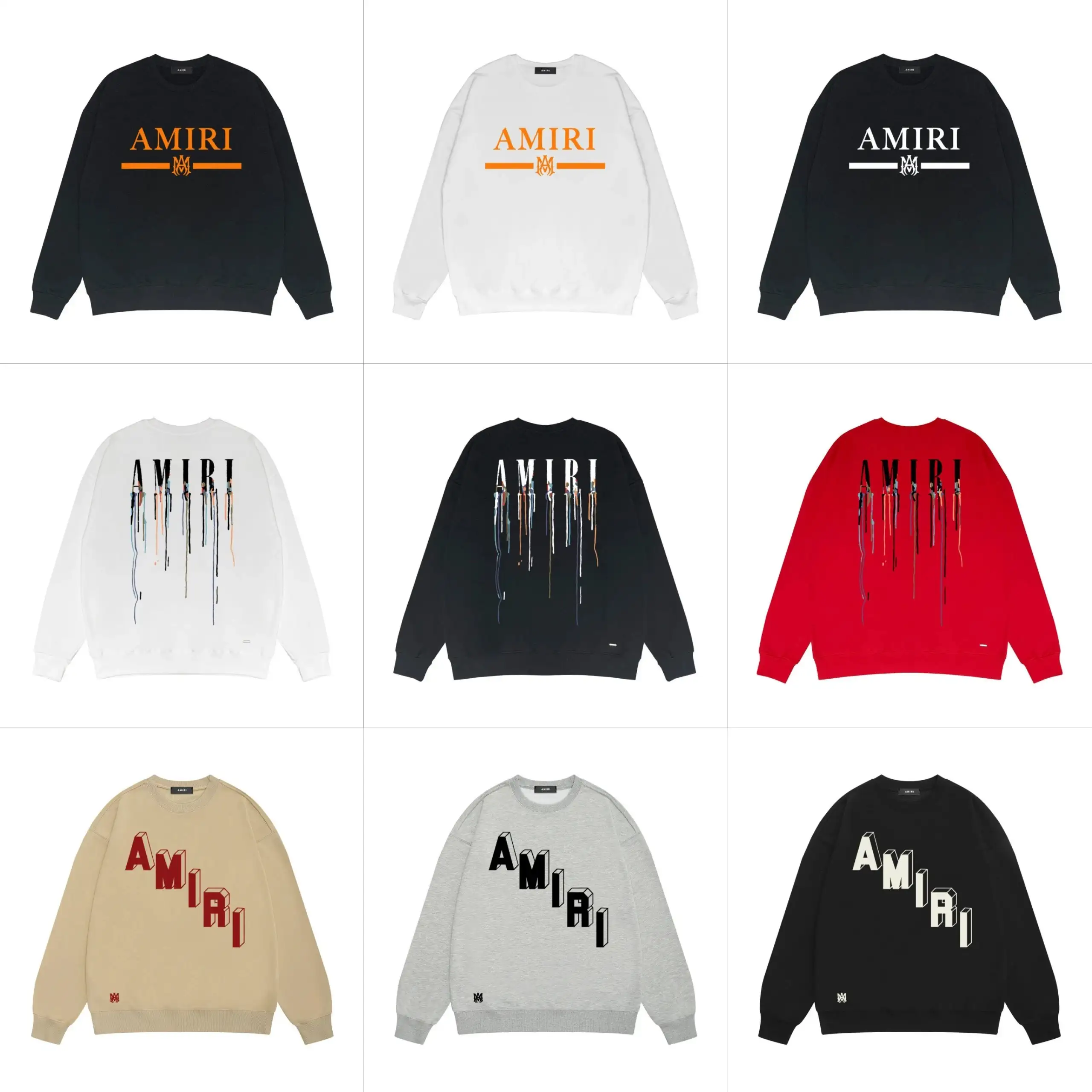 Amiri Logo Sweatshirts [9 Styles]
