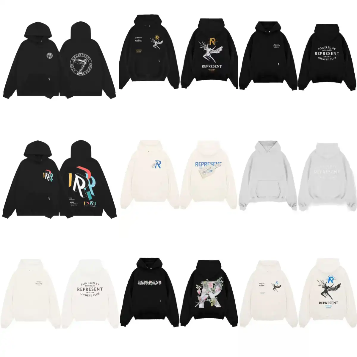 Represent Hoodies [Multiple Designs & Colors]
