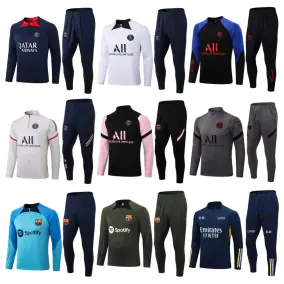Paris Saint-Germain & FC Barcelona Training Jersey Sets [40 styles]