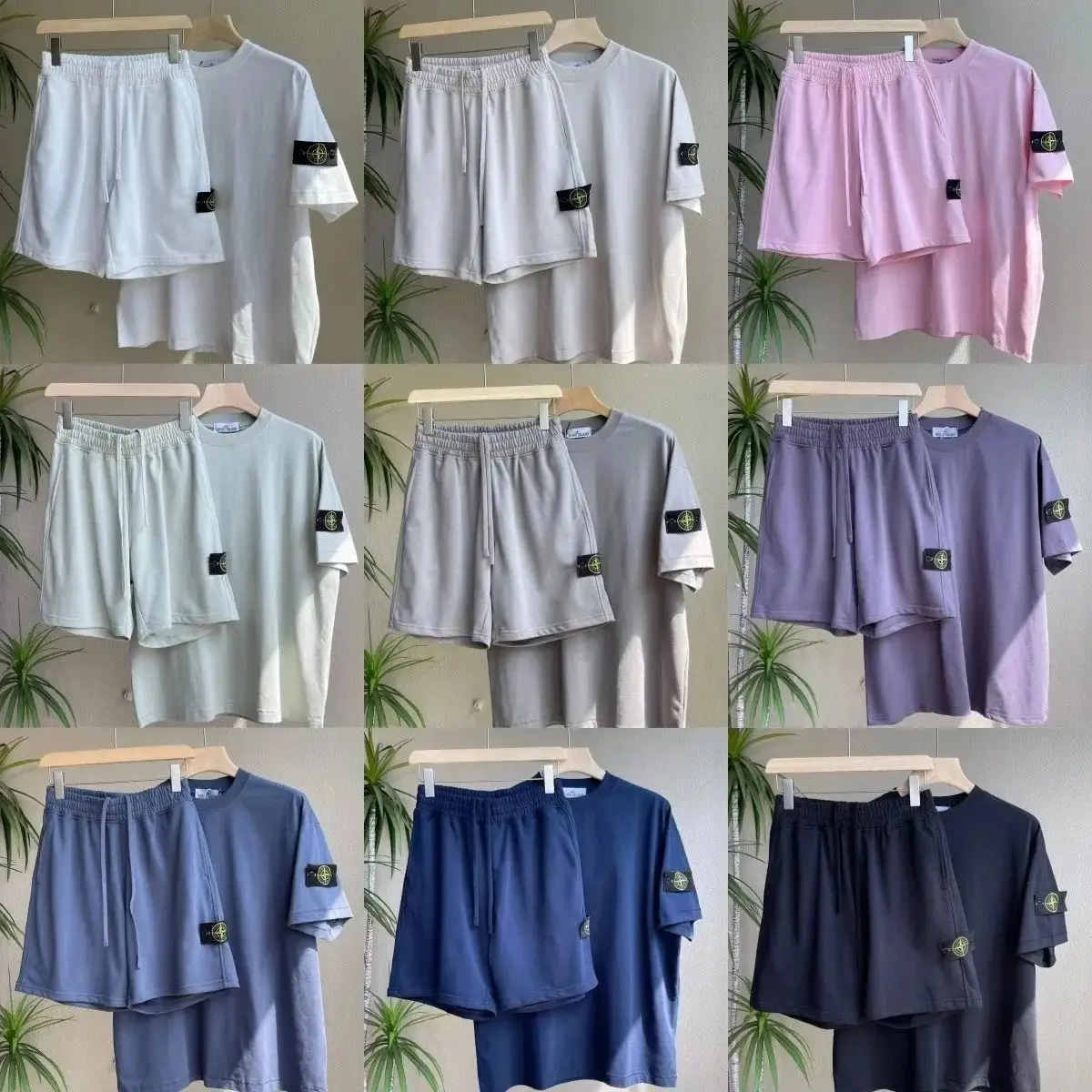 Stone Island T-Shirt and Shorts Set - 39 Styles