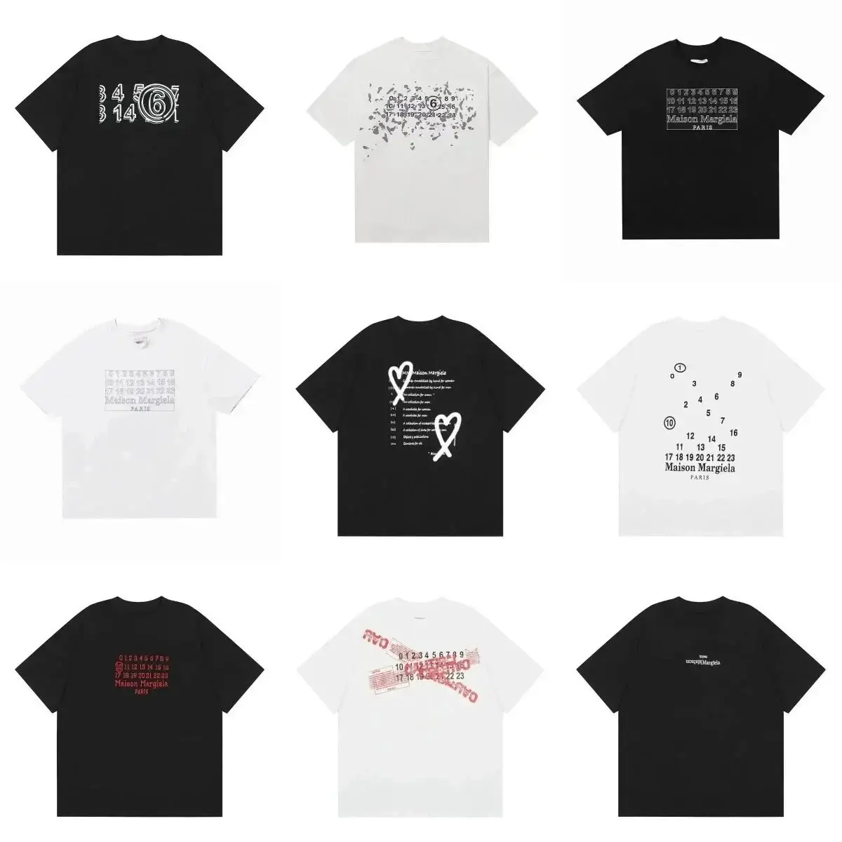 Maison Margiela Number Print T-Shirt [40 styles]
