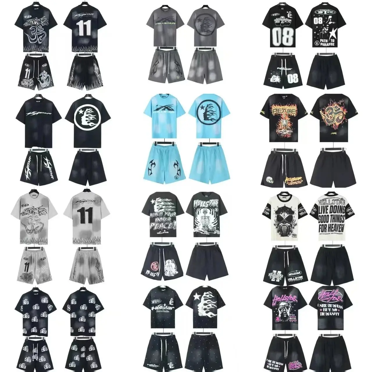 Hell Star Set T-Shirt and Shorts