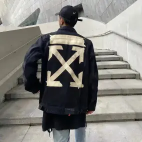 Off-White Arrow Print Denim Jacket