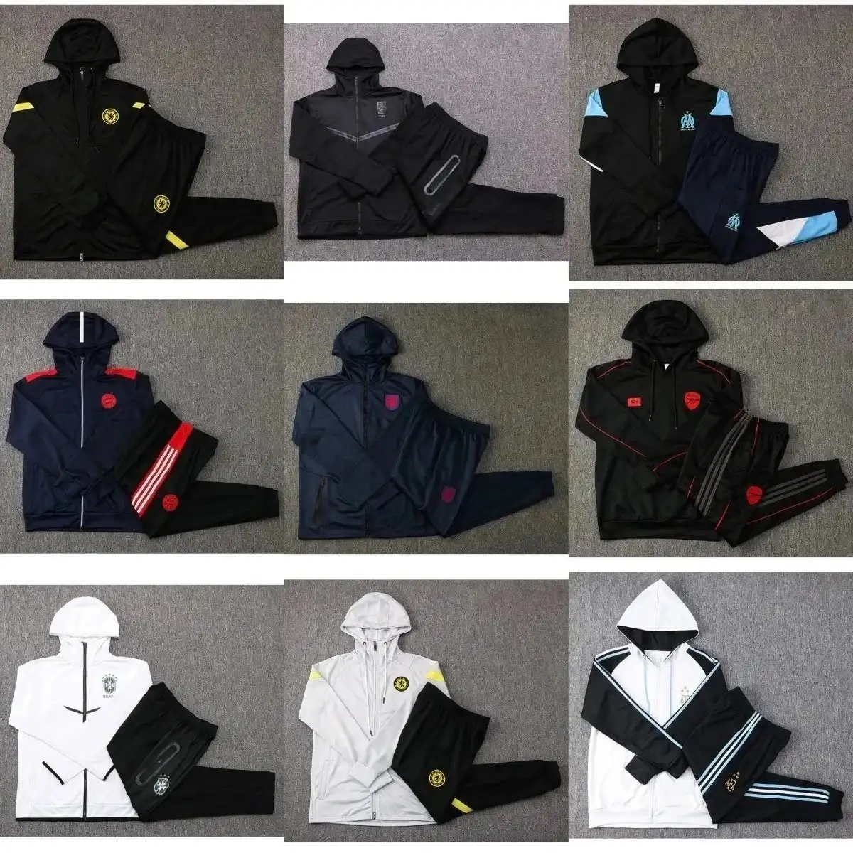 Football Team Training Tracksuits [9 Styles]