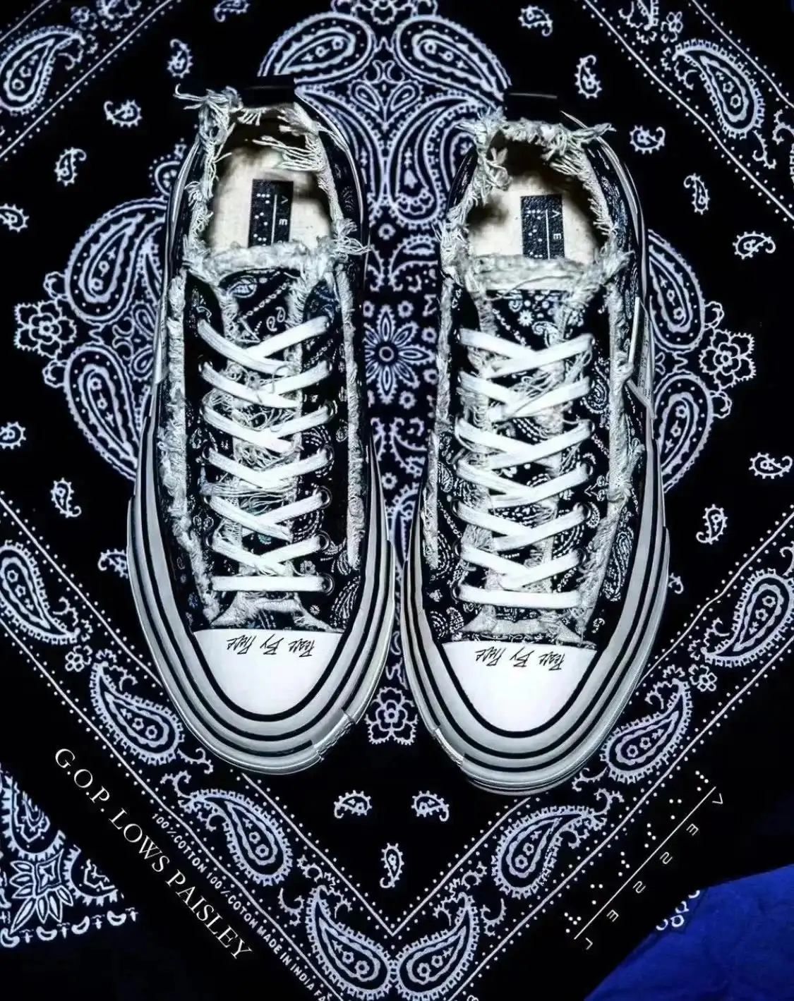 Classic Black and White Canvas Casual Shoes