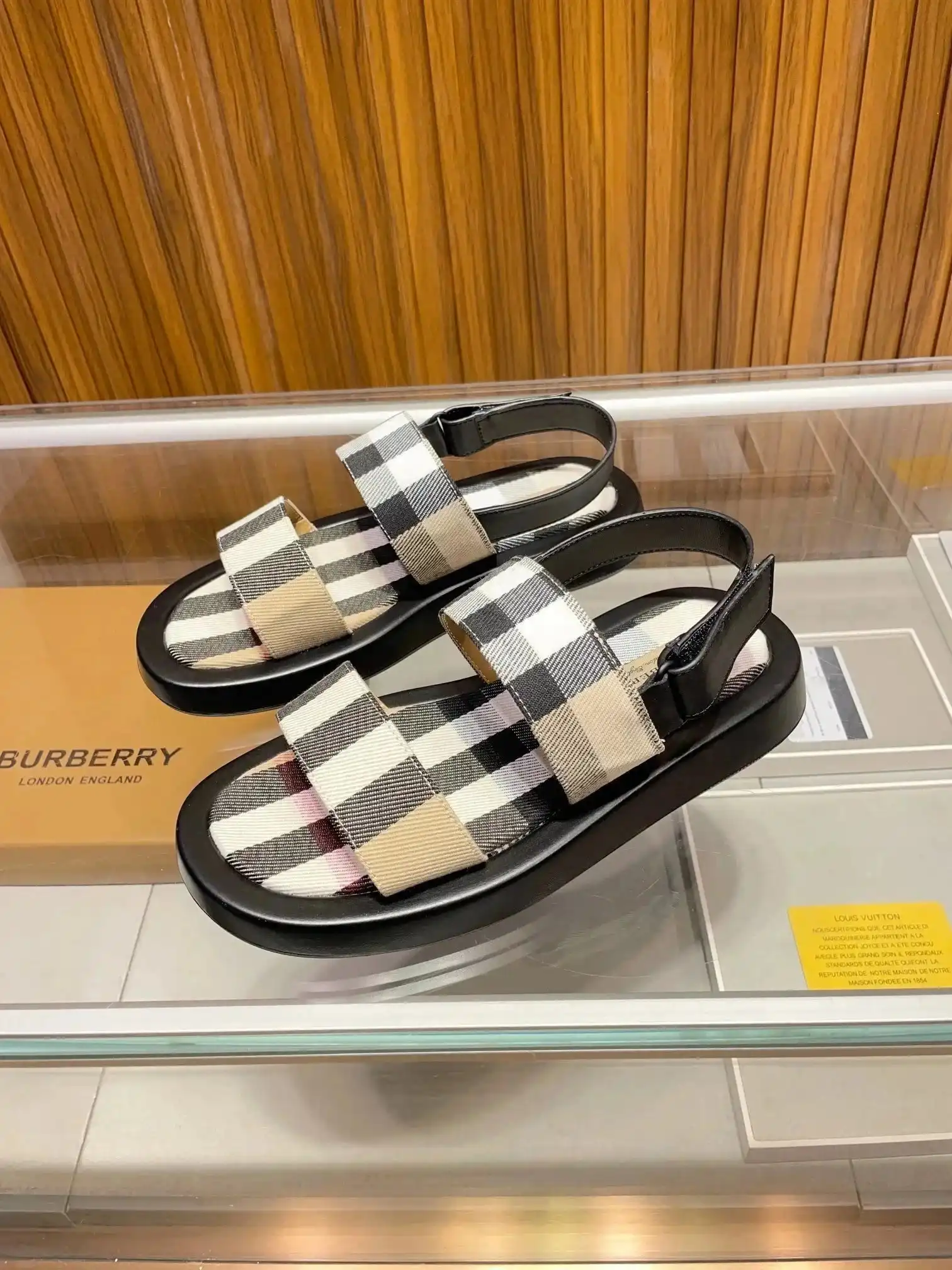Burberry Check Strap Sandals
