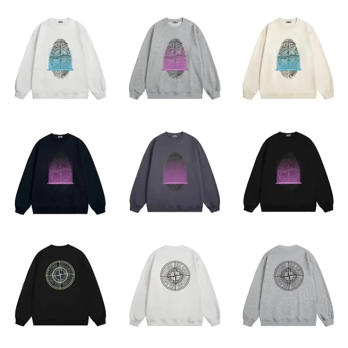 Stone Island Compass Sweatshirt - White