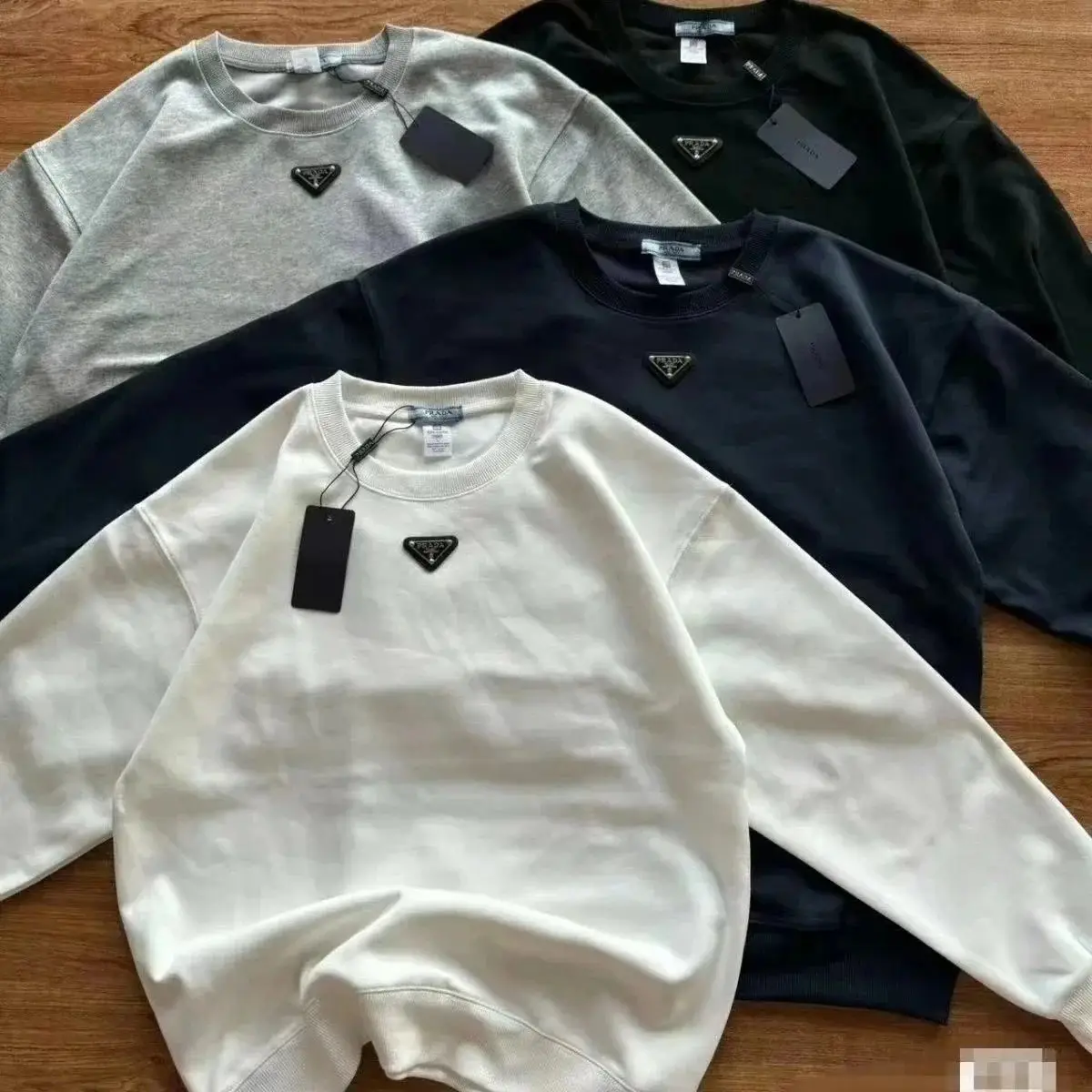 Prada Triangle Detail Sweatshirt