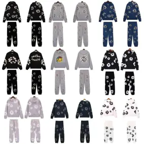 Dior Flower Print Hoodie & Jogger Set