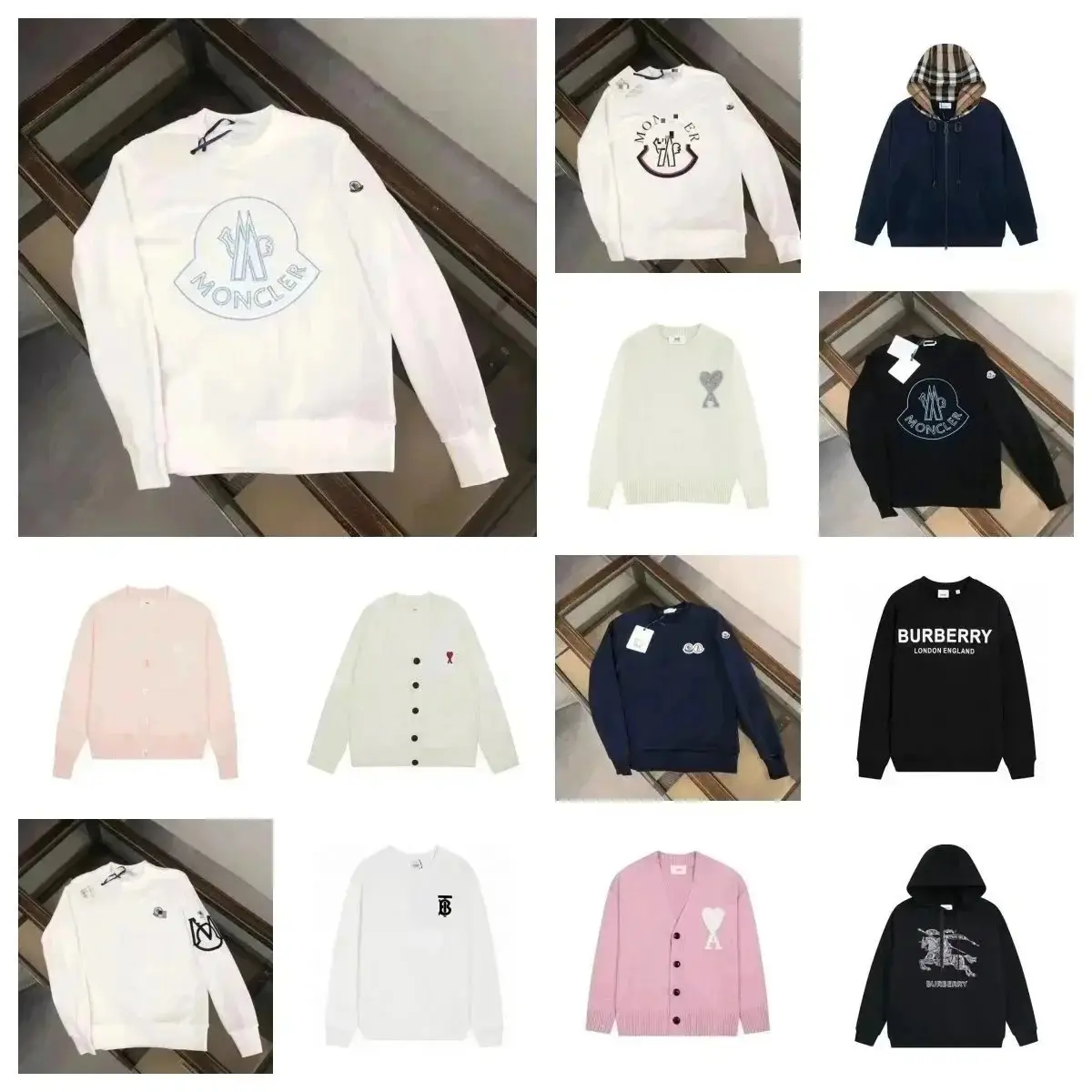 Moncler Hoodies and Sweaters - Multiple Heart Design Styles