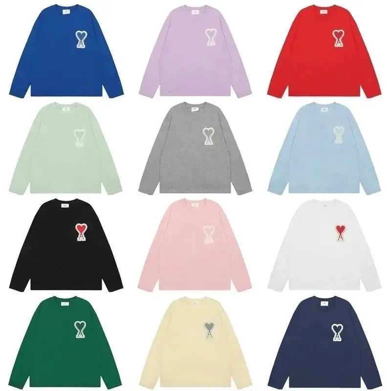 Ami Paris Heart Long Sleeve Sweatshirt [21 styles]