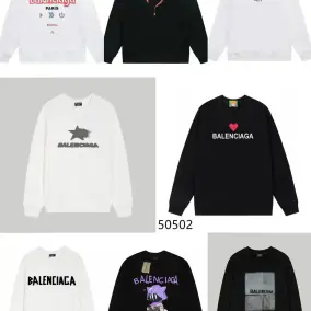 Balenciaga Graphic Print Sweatshirts