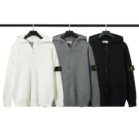 Stone Island Ribbed Zip-Up Hoodie [3 styles]