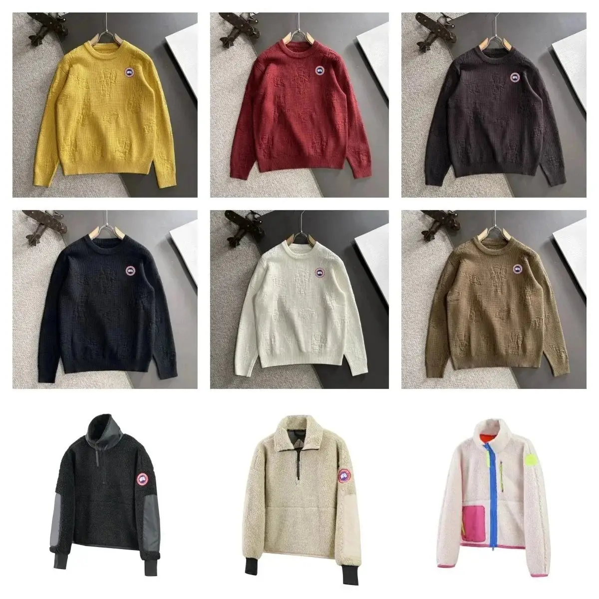 Canada Goose Embossed Sweatshirt & Fleece Jacket