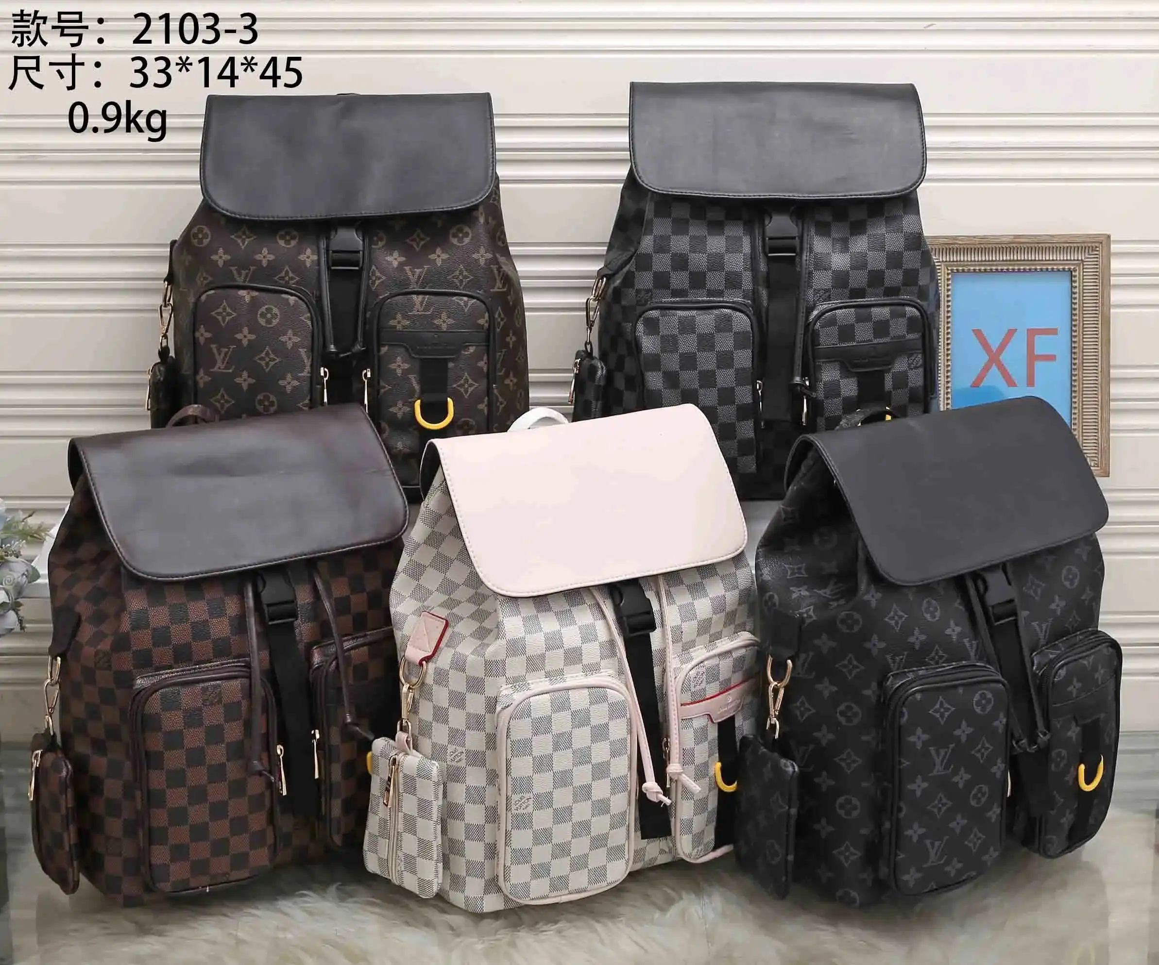 LV Canvas Backpack