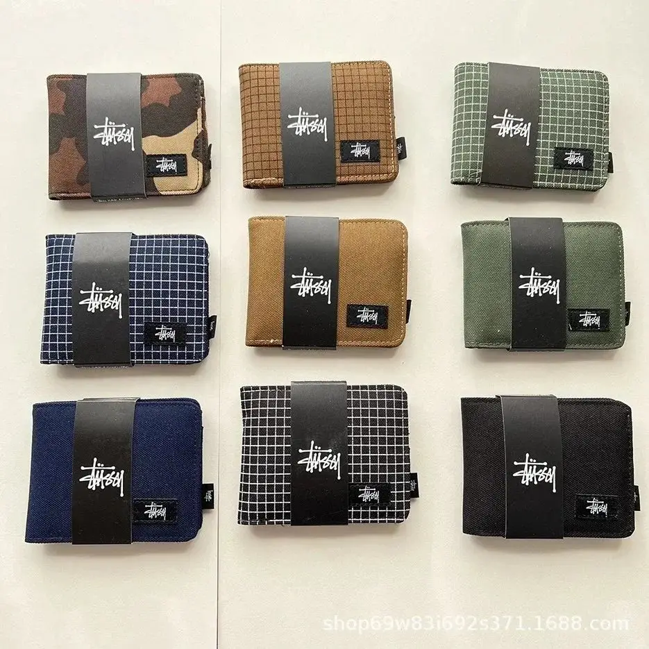 Stussy Grid Camo Canvas Wallet [18 styles]