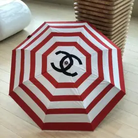 Chanel Striped Umbrella