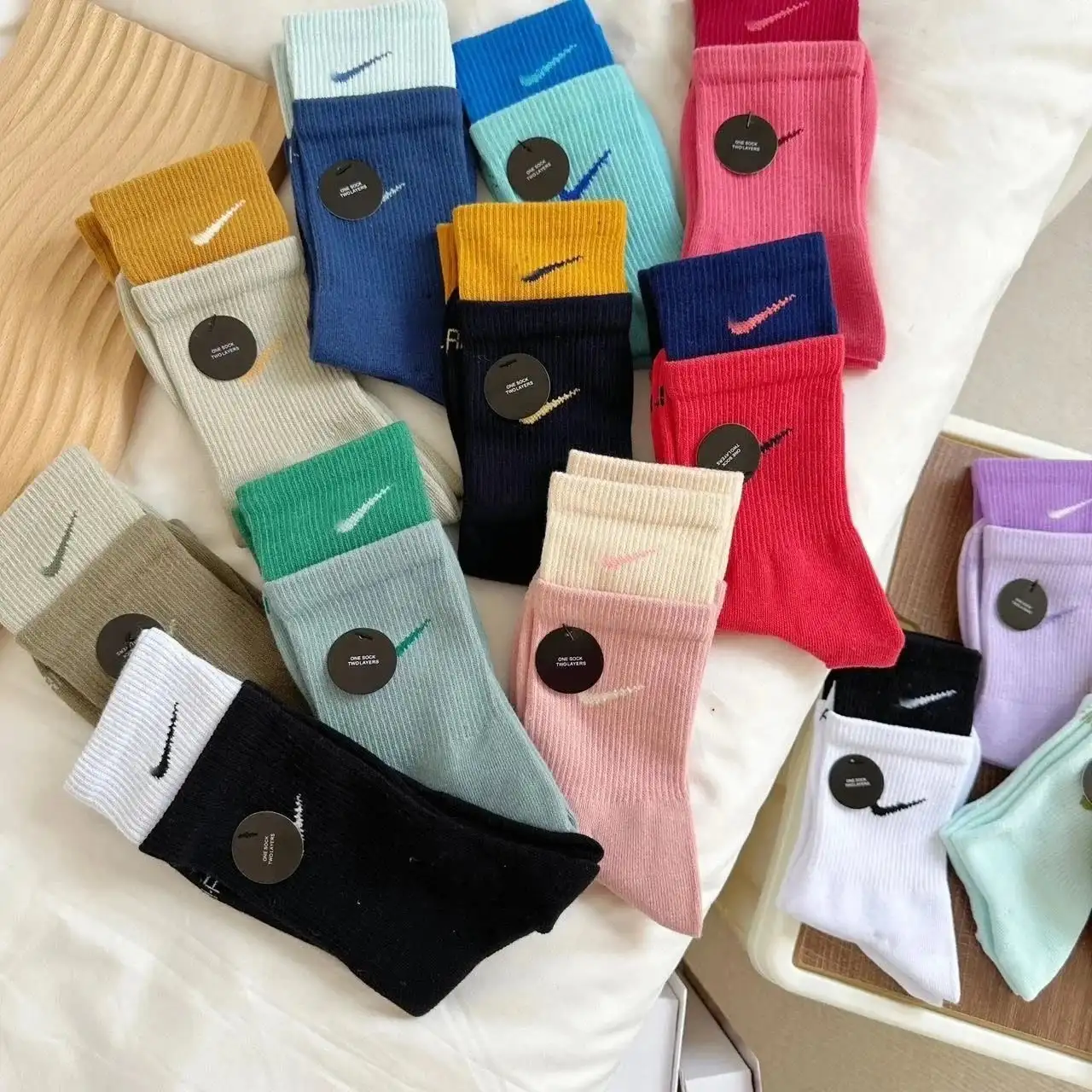 All-Season Odor-Resistant Cotton Athletic Socks