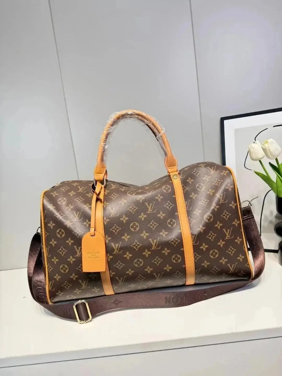 Louis Vuitton Keepall Bandoulière 50 Travel Duffel Bag