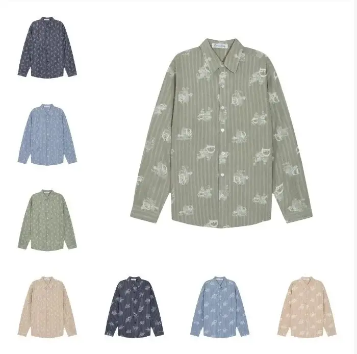 Dior Oblique Print Shirt [8 Colors]