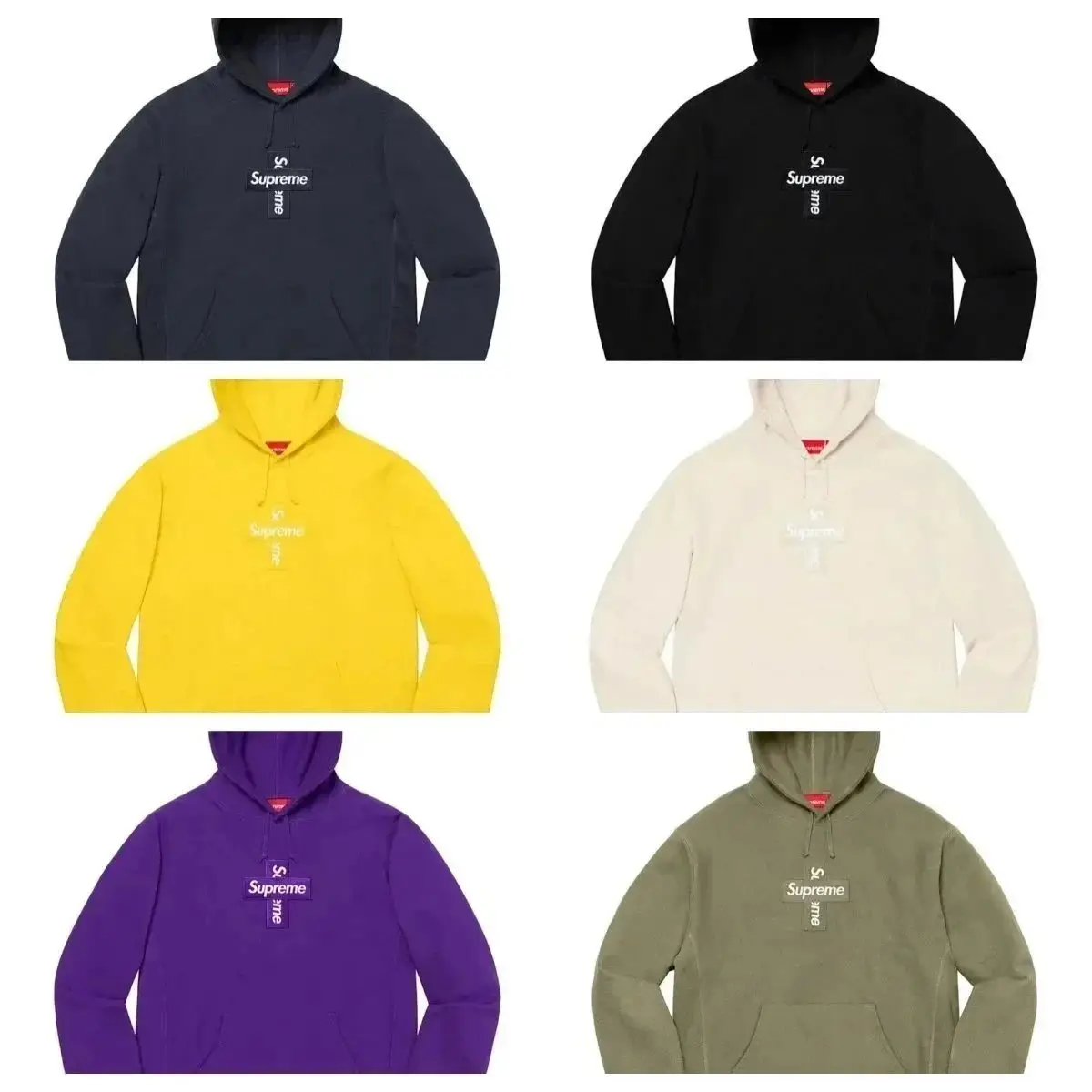 Supreme Cross Box Hoodie [8 Styles]