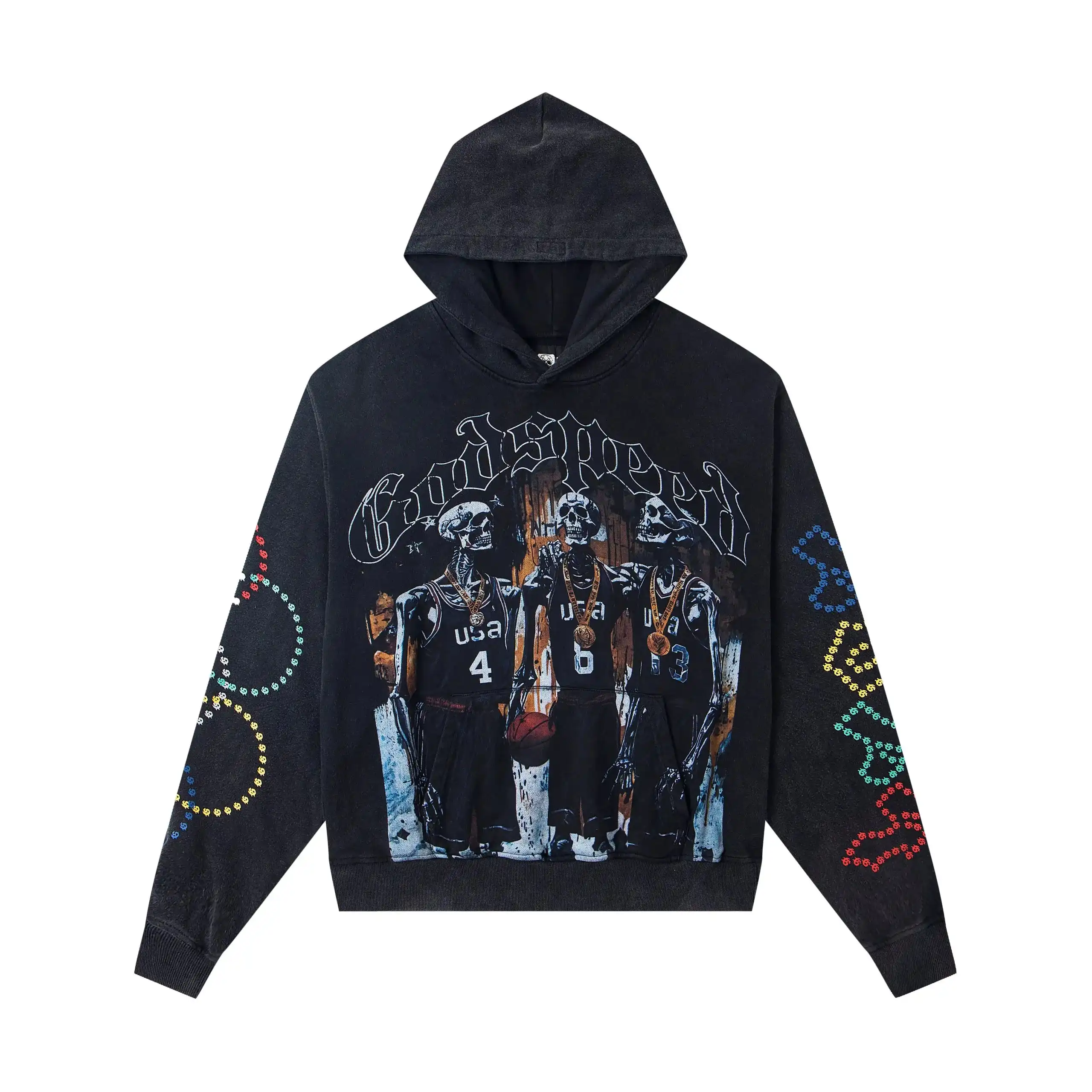 Godspeed Skeleton Basketball Hoodie [40 styles]