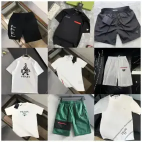 Prada T-Shirt and Shorts Sets