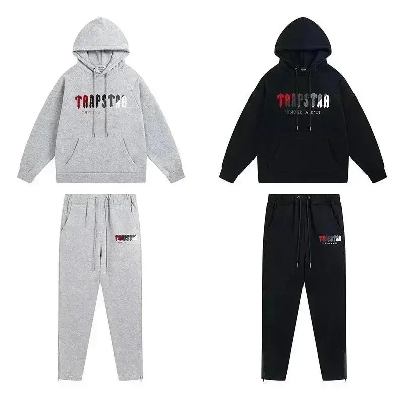 Trapstar Hoodie Suits [Gray & Black Sets]