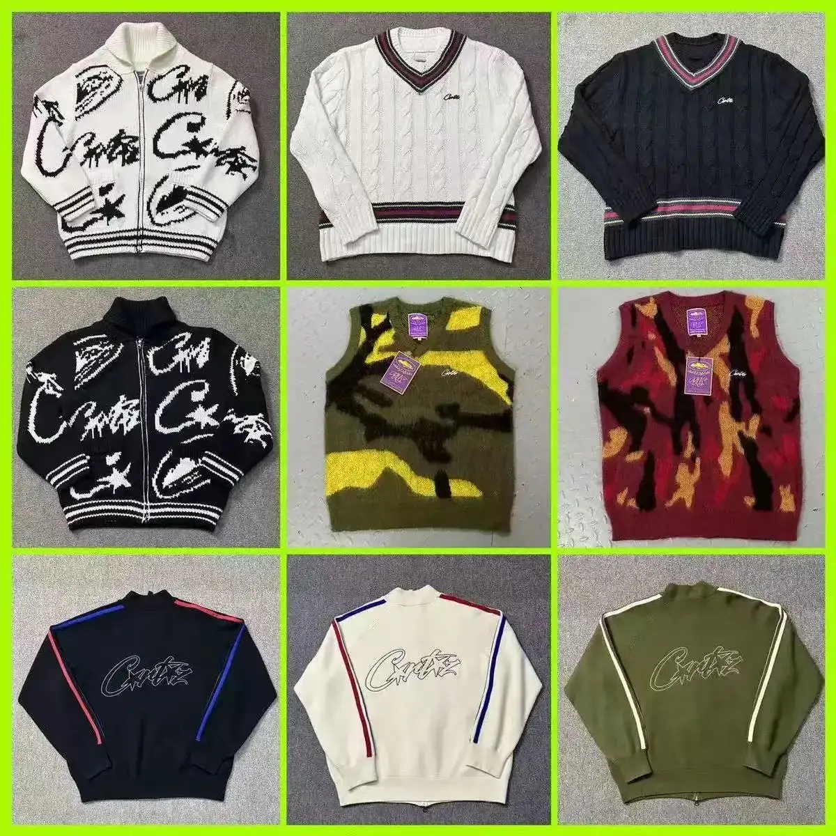 Corteiz Sweater Collection [9 Styles: Zip-Up