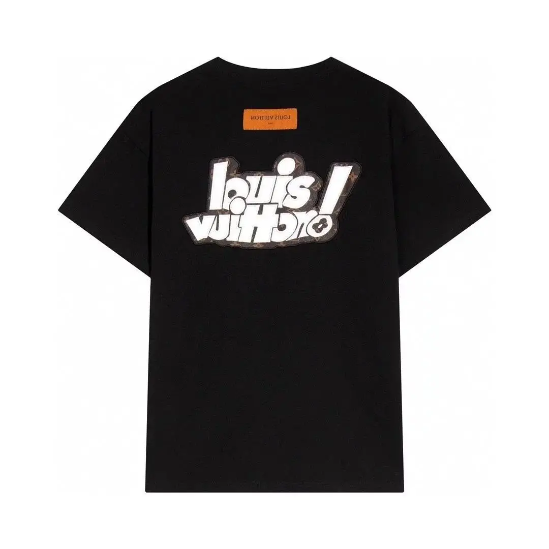 Louis Vuitton Black Graphic Men's T-Shirt