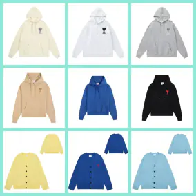 Ami Paris Heart Hoodie & Cardigan Sweater Collection