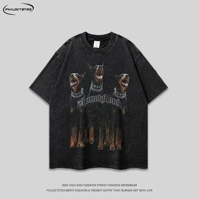 PHILOCTETES Thoroughbred Doberman Pinscher Dog Graphic T-Shirt [9 styles]