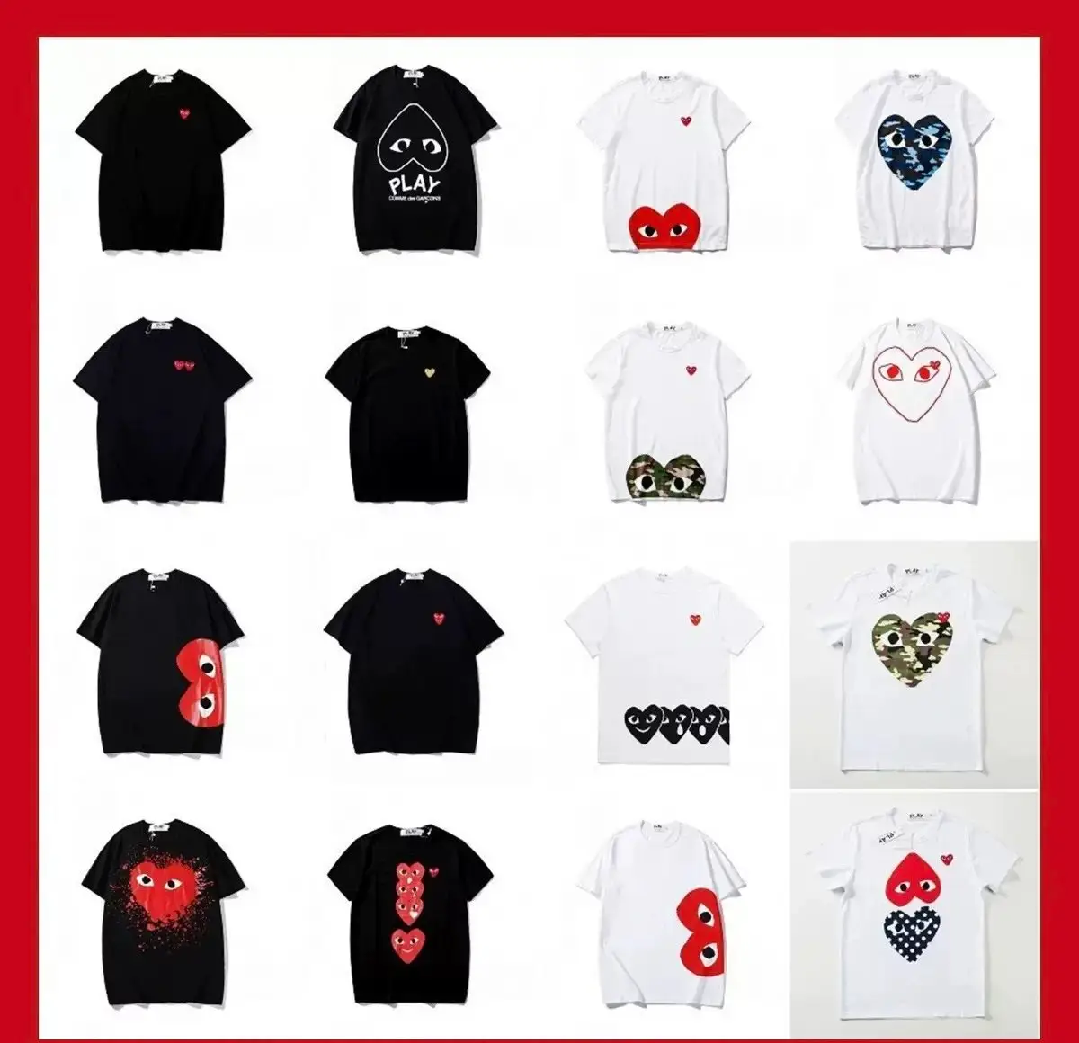 Comme des Gar?ons PLAY T-Shirts [16 Styles]