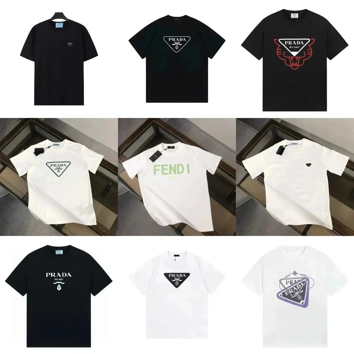 Prada Triangle Logo T-Shirt