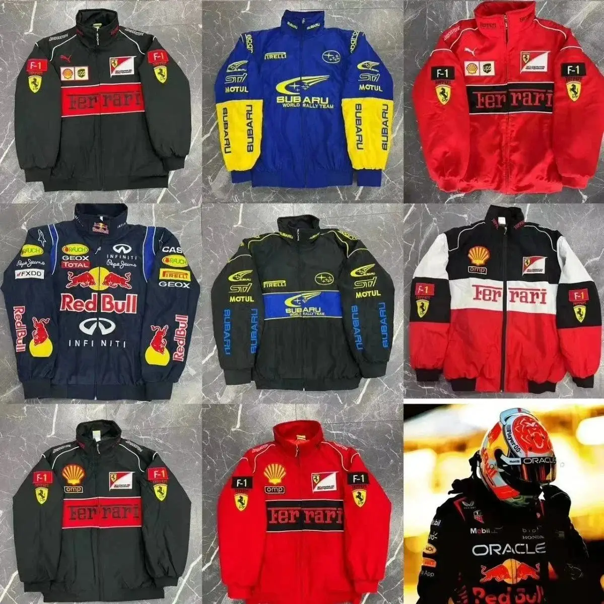 Ferrari Subaru Red Bull Racing F1 Jacket [12 styles]