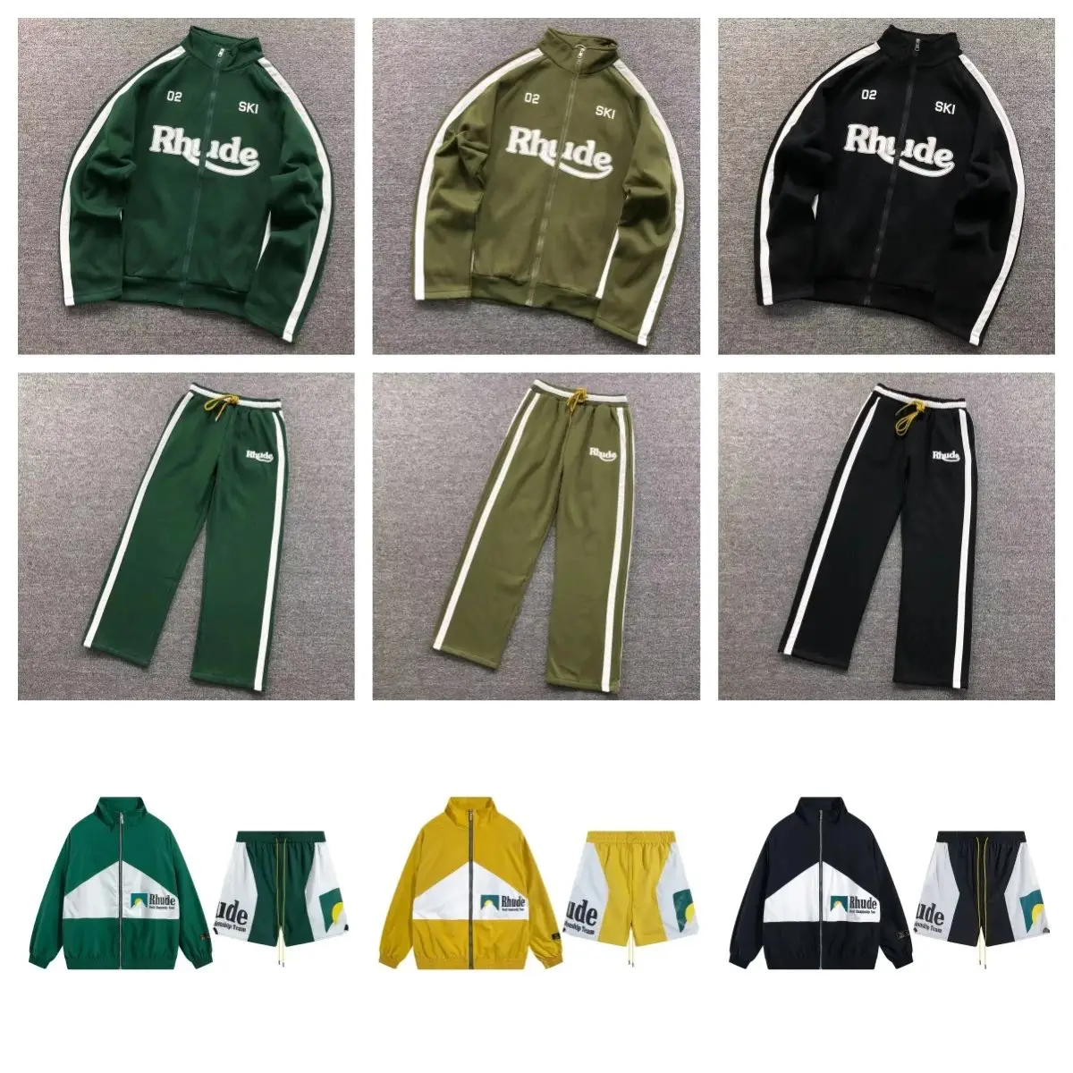 RHUDE Ski 02 Track Jacket & Pants Set [40 styles]