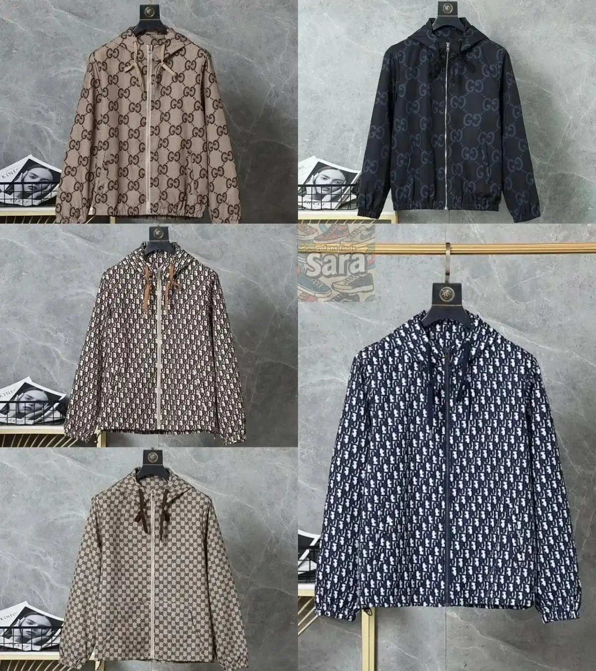 Gucci GG Monogram Hooded Jacket [20 Styles]