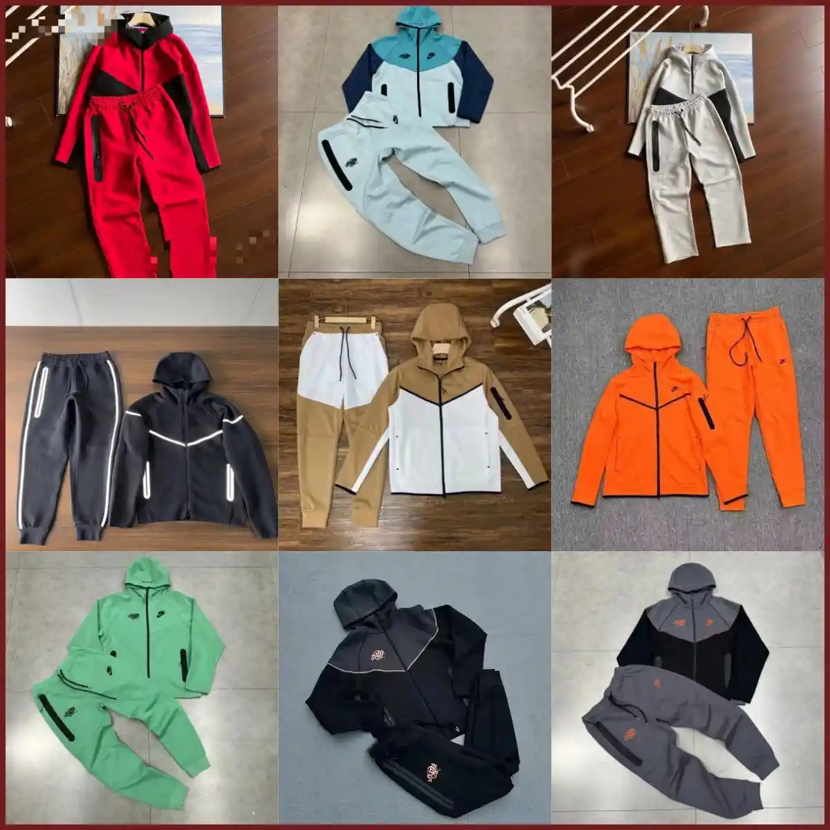 Nike Tech Fleece Hoodie & Pants Set [40 styles]