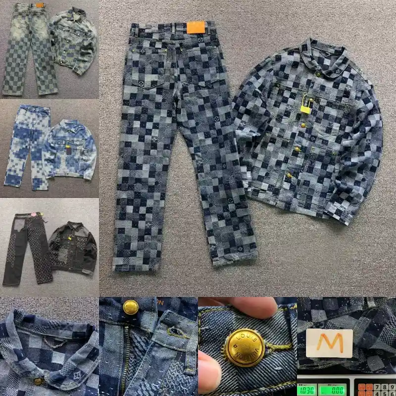 Louis Vuitton Denim Jacket and Pants Set