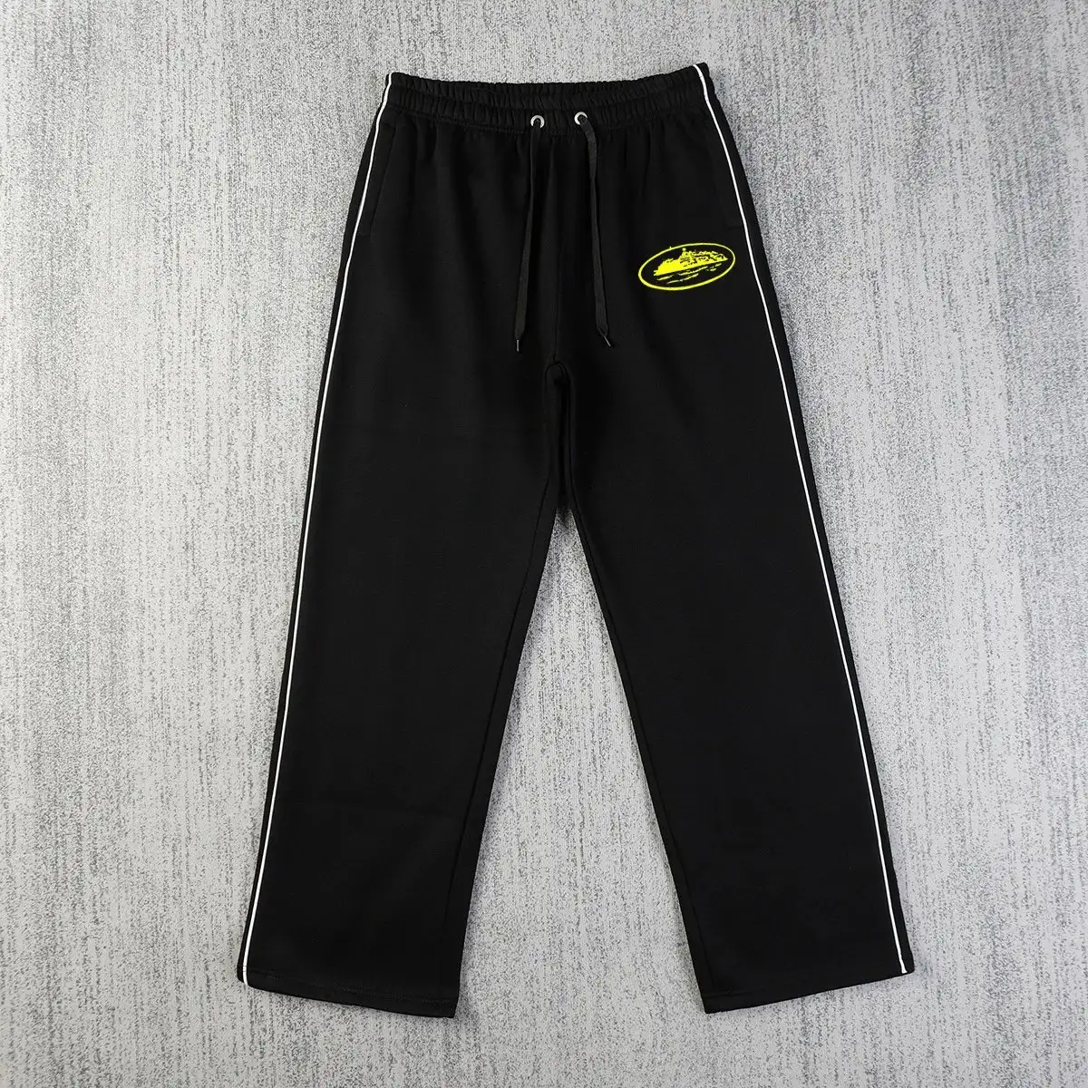 Black Track Pants with Side Stripes [26 Styles]