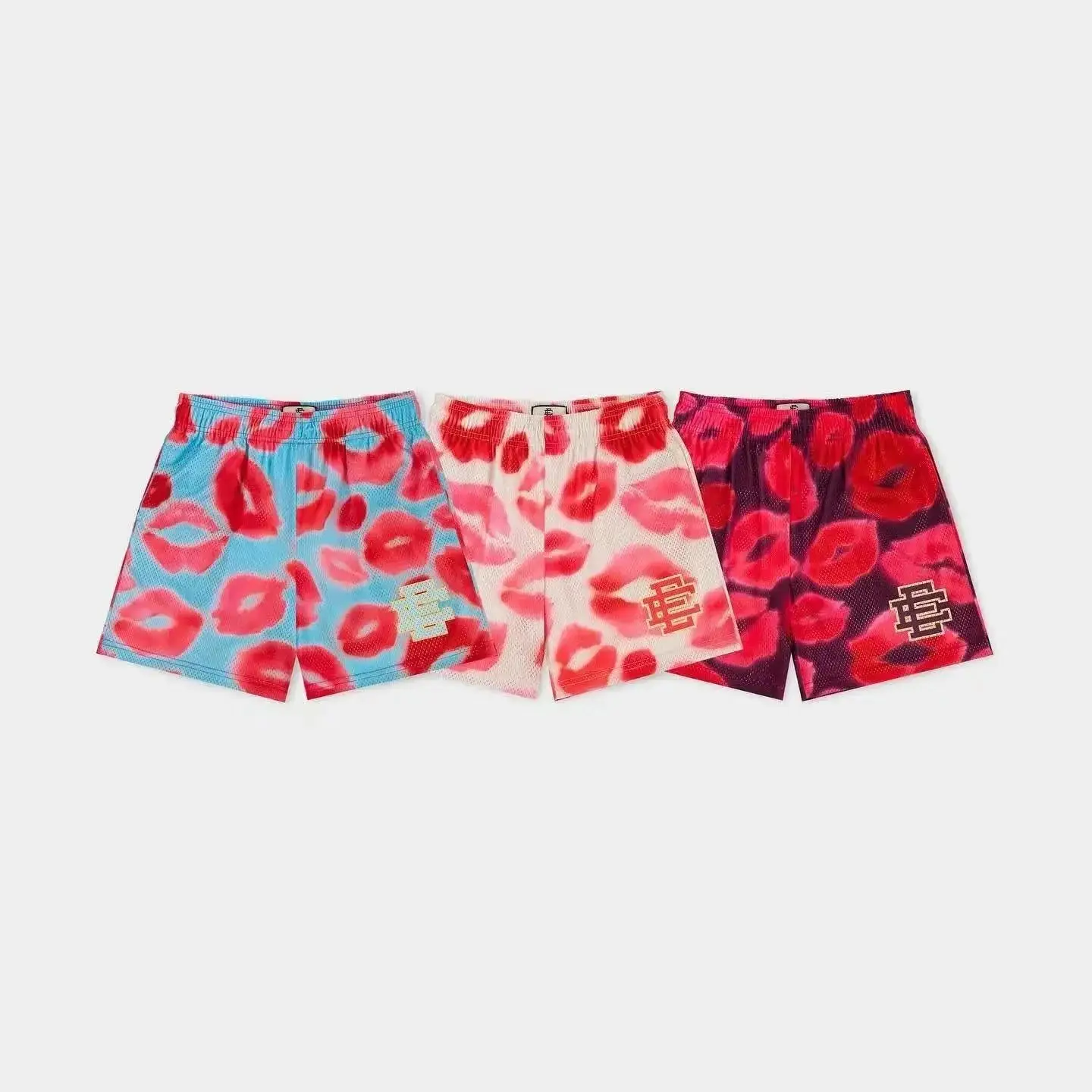 Eric Emanuel Lips Print Shorts [3 styles]
