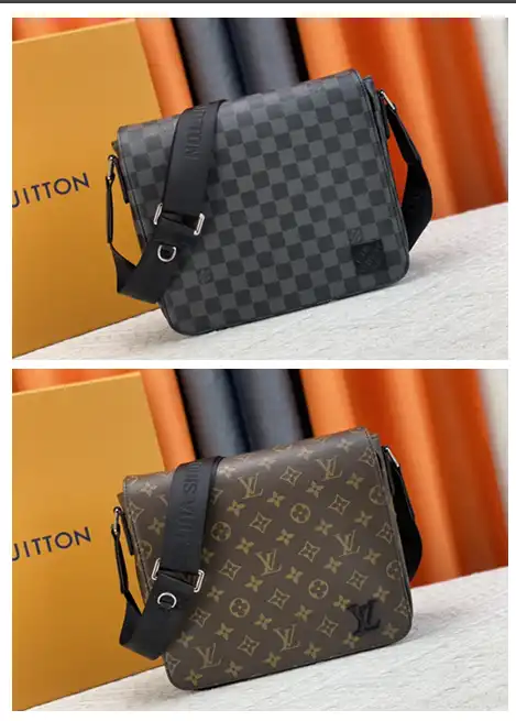 Louis Vuitton Canvas Messenger Bag, Two Styles
